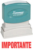This Spanish language Stock Stamp delivers a crisp and clear impression every time. It is clean and non messy, and satisfaction is guaranteed for this stamp. Its self-inked design is easy to refill and lasts 50,000 impressions.