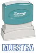 This Spanish language Stock Stamp delivers a crisp and clear impression every time. It is clean and non messy, and satisfaction is guaranteed for this stamp. Its self-inked design is easy to refill and lasts 50,000 impressions.