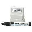 Secure Kit Stamp and Marker Combo Small 1/2” x 1 5/8” has a special black ink that obscures private information, for more visit Xstampers.com