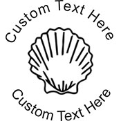Seashell Embossing Seal. Choose your mount and view your custom text in a live preview. Find all your custom embossing needs at xstampers.com