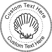 Seashell Embossing Seal. Choose your mount and view your custom text in a live preview. Find all your custom embossing needs at xstampers.com