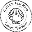 Seashell Embossing Seal. Choose your mount and view your custom text in a live preview. Find all your custom embossing needs at xstampers.com