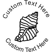 Seashell Embossing Seal. Choose your mount and view your custom text in a live preview. Find all your custom embossing needs at xstampers.com
