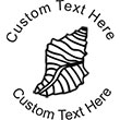 Seashell Embossing Seal. Choose your mount and view your custom text in a live preview. Find all your custom embossing needs at xstampers.com