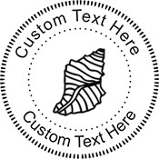 Seashell Embossing Seal. Choose your mount and view your custom text in a live preview. Find all your custom embossing needs at xstampers.com