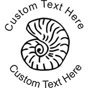 Seashell Embossing Seal. Choose your mount and view your custom text in a live preview. Find all your custom embossing needs at xstampers.com