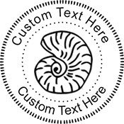 Seashell Embossing Seal. Choose your mount and view your custom text in a live preview. Find all your custom embossing needs at xstampers.com