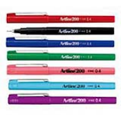 The EK-200 Artline  Color "Sign" Pens 0.4mm Fine Point work best on general writing surfaces beacuse of it's fine line point and smear resistant ink. :  It is a great choice to use at home, school and at the office. |  Xstamper