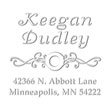 Monogram Embosser Style CE-50032 is used for creating a return address, visit Xstampers.com for more