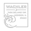 Monogram Embosser Style CE-50062 is used for creating a return address, visit Xstampers.com for more