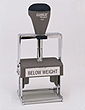 This steel self-inking custom stamp is constructed from rigid steel to stand up to daily use.
It is engineered for smooth, steady operation.
This rubber stamp can have up to 9 lines and 27 characters of text. For more stamps go to Xstampers.com