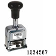 Fast& friendly service! This is a 7-band, 7 action Automatic, Self-Inking number stamp. It operates on consecutive, duplicates, triplicates or repeat documents.
