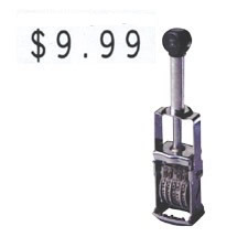 Create your own price stickers with this simple-to-use price marker, or stamp price directly on the product.  For this self-inking numbering stamp and more visit Xstampers.com for purchasing