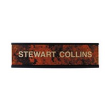 K32 - Standard Aluminum Desk Sign Black Frame 2” x 8” 